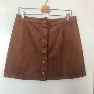 NWT Forever 21 Contemporary Brown Skirt